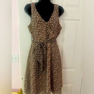 Target’s A New Day leopard print tie waist dress size medium
